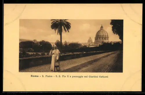 AK Roma, S. Pietro, Papst Pius X.