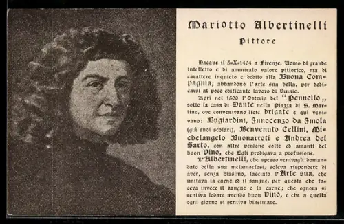 AK Mariotto Albertinelli im Porträt