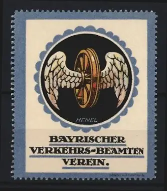 Reklamemarke Bayern, Bayrischer Verkehrs-Beamten Verein, Flügelrad
