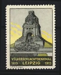 Reklamemarke Leipzig, Völkerschlachtdenkmal 1813-1913, Monument