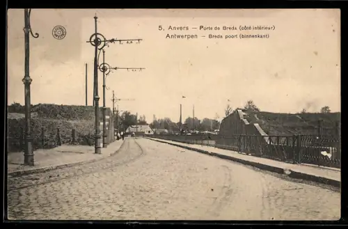 AK Anvers, Porte de Breda, côté intérieur