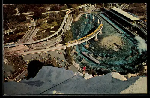 AK Disneyland, Tomorrowland seen from Matterhorn Mountain