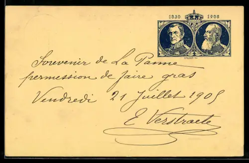 Künstler-AK sign. M. Meunier: Portrait von Leopold von Belgien