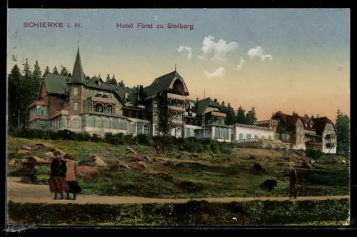 AK Schierke i. H., Hotel Fürst zu Stolberg