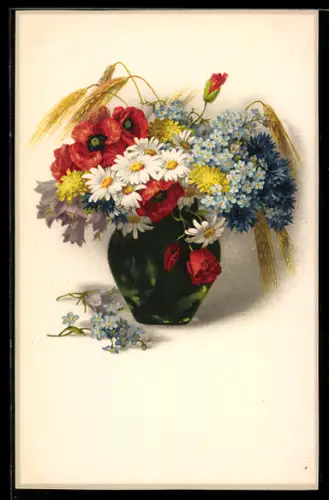 Künstler-AK Meissner & Buch (M&B) Nr. 2250: Bunter Sommerblumenstrauss