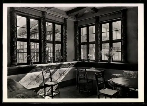 AK Goslar, Stammhaus der Familie von Siemens von 1695, Eckzimmer im Erdgeschoss, Schreiberstr. 12
