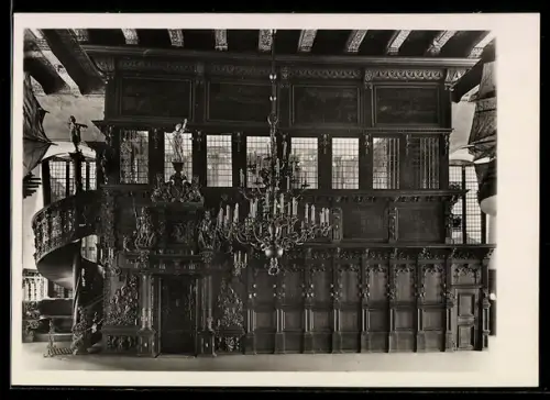 Foto-AK Deutscher Kunstverlag, Nr. 7: Altes Rathaus, Guldenkammer, Innenansicht