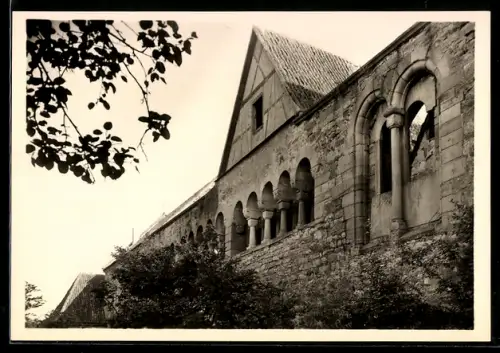 AK Bad Wimpfen, Hohenstaufische Kaiserpfalz, Saalbau, Neckarfront