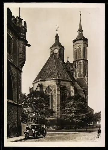 Foto-AK Deutscher Kunstverlag, Nr. 3: Göttingen, Johanniskirche von Osten