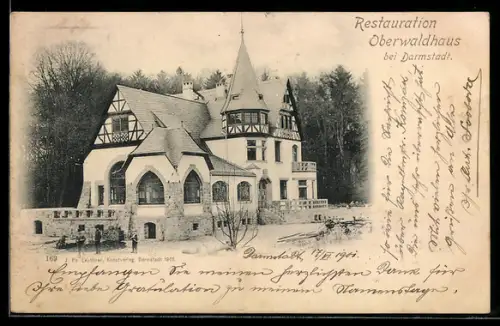 AK Darmstadt, Restaurant Oberwaldhaus, Inh. W. Hohlfeld