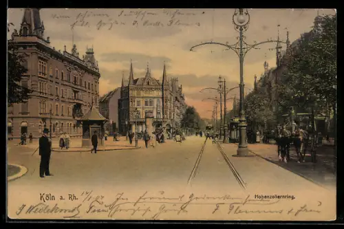 AK Köln-Neustadt, Partie am Hohenzollernring