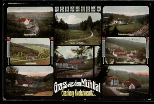 AK Eisenberg / Thür., Walkmühle, Pfarrmühle, Robertsmühle