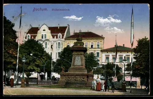 AK Bochum, Partie am Wilhelmsplatz