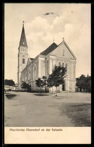 AK Oberndorf an der Salzach, Pfarrkirche