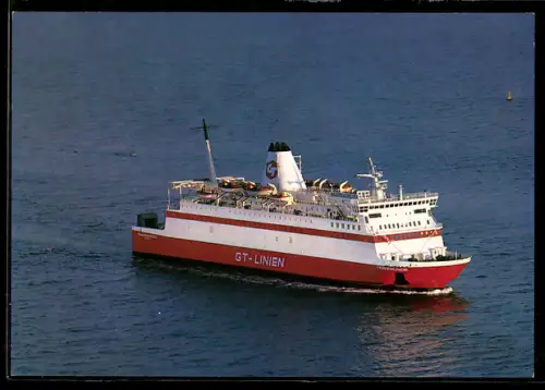 AK Fährschiff M.F. Travemünde der GT-Linien auf See