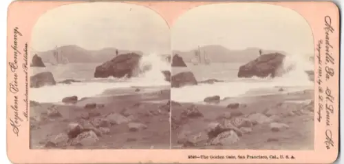 Stereo-Fotografie Keystone View Company, Meadville, Ansicht San Francisco, CA, Golden Gate