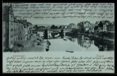 Mondschein-AK Kassel, Fuldabrücke