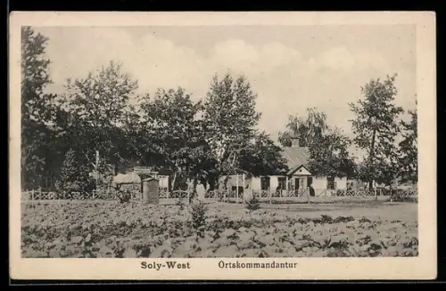 AK Soly-West, Ortskammandantur mit Soldaten