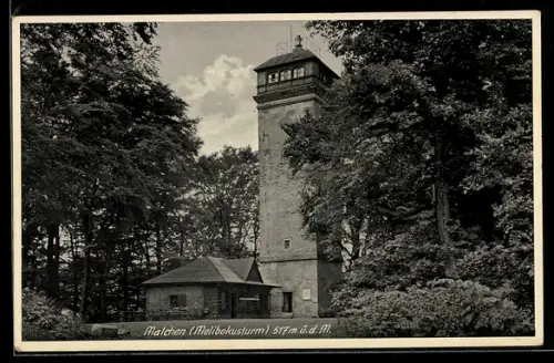 AK Malchen, Partie am Melibokusturm