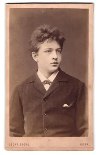Fotografie Oscar Spörl, Gera, Schleizer Strasse 16, Junge im Anzug