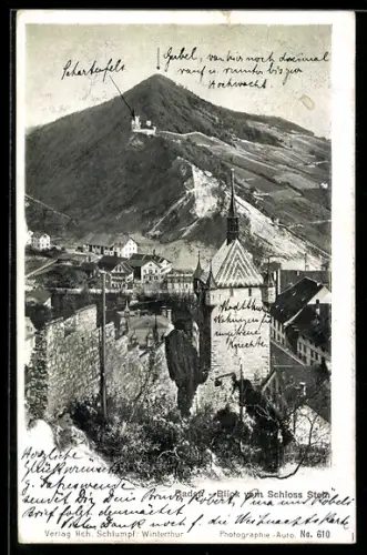 AK Baden, Blick vom Schloss Stein