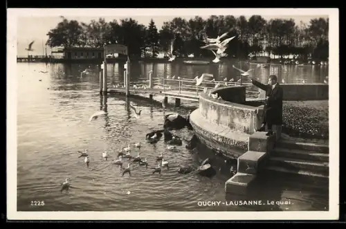 AK Ouchy /Lausanne, Le quai