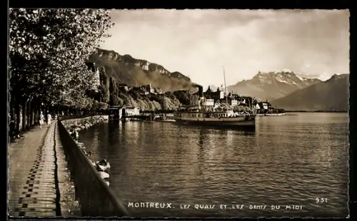 AK Montreux, Les quais et les Dents du Midi