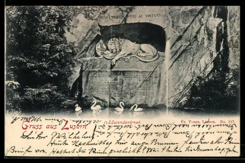 AK Luzern, Das Löwendenkmal