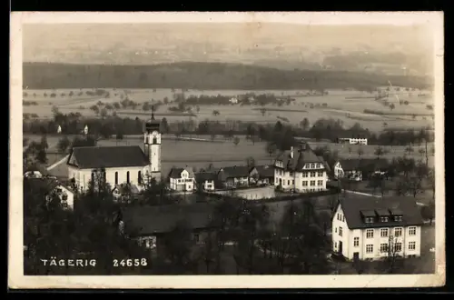 AK Tägerig, Dorfansicht mit Kirche