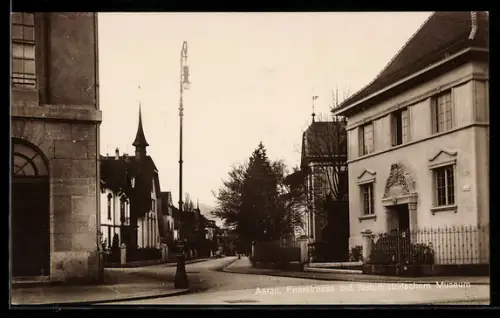 AK Aarau, Feerstrasse mit Naturhistorischem Museum