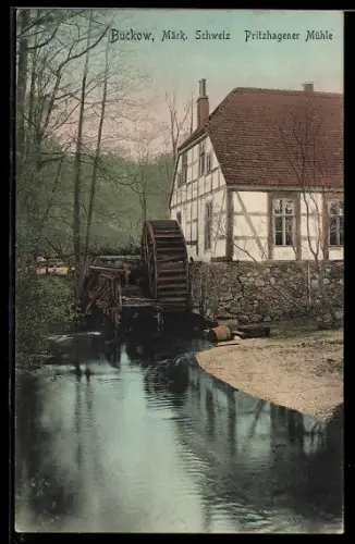 AK Buckow /Märk. Schweiz, Pritzhagener Mühle