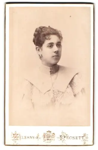 Fotografie Zelesny Karoly, Pécs, Anna utca 4, Porträt einer jungen Frau