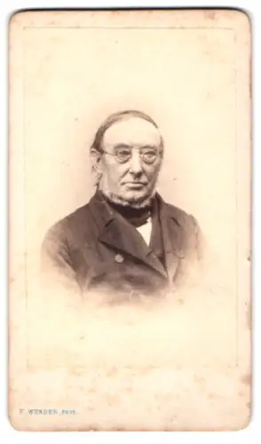 Fotografie F. Wunder, Hannover, Neuerweg 3, Porträt eines älteren Mannes