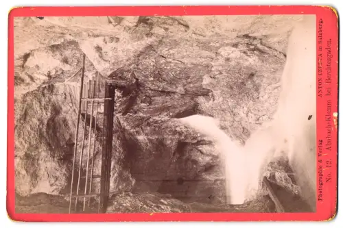 Fotografie Anton Czrdua, Salzburg, Ansicht Berchtesgaden, Almbach-Klamm mit Brücke