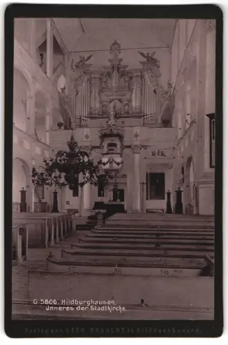 Fotografie Otto Pezoldt, Hildburghausen, Ansicht Hildburghausen, Inneres der Stadtkirche