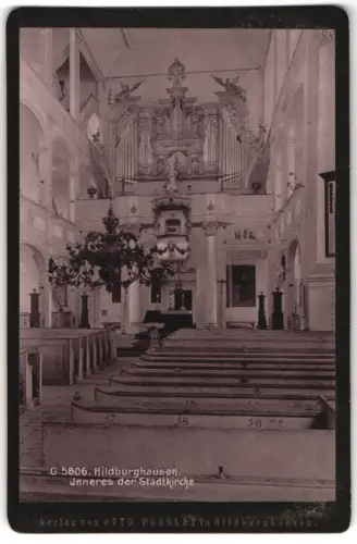 Fotografie Otto Pezoldt, Hildburghausen, Ansicht Hildburghausen, Inneres der Stadtkirche