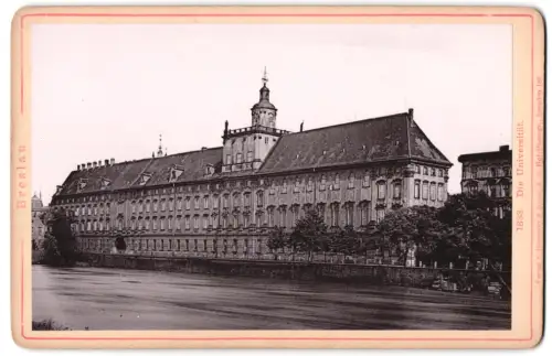 Fotografie Römmler & Jonas, Dresden, Ansicht Breslau, Die Universität am Fluss