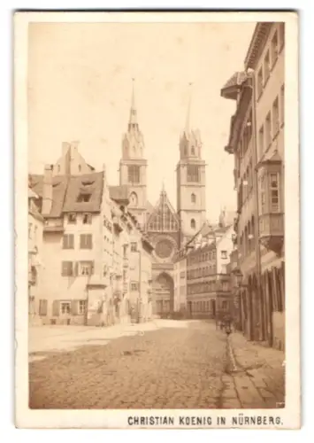 Fotografie Christian Koenig, Nürnberg, Ansicht Nürnberg, Karolinenstrasse mit Blick zur St. Lorenzkirche