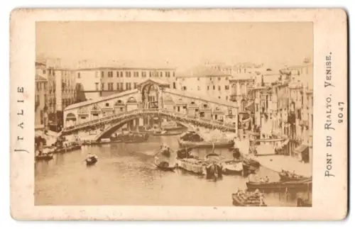 Fotografie unbekannter Fotograf, Ansicht Venedig, Pont du Rialto