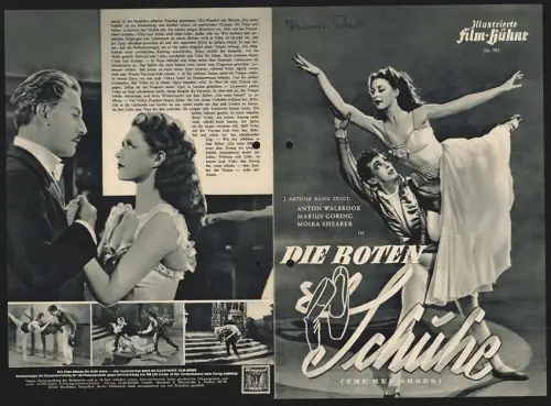 Filmprogramm IFB Nr. 565, Die roten Schuhe, Anton Walbrook, Marius Goring, Moira Shearer, Regie: Michael Powell