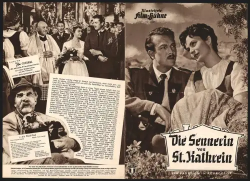 Filmprogramm IFB Nr. 3047, Die Sennerin von St. Kathrein, Rudolf Lenz, Inge Egger, Regie: Herbert B. Fredersdorf