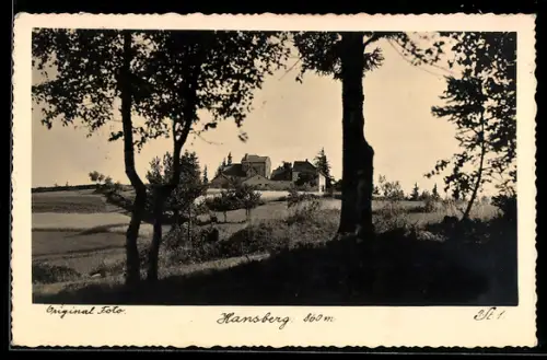 AK St. Johann am Wimberg, Partie mit Gasthof Hansberg