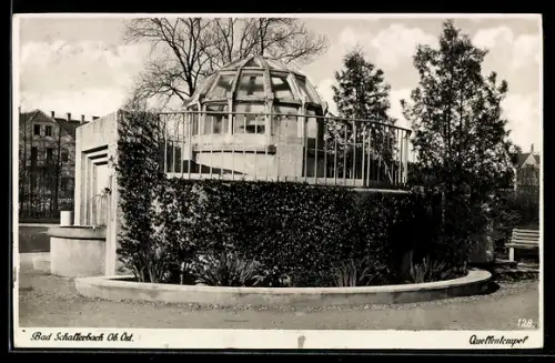 AK Bad Schallerbach /Ob. Öst., Partie am Quellentempel