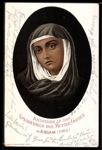 AK Absam /Tirol, Gnadenbild der Mutter Gottes