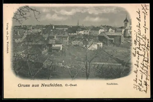AK Neufelden /O.-Oest., Teilansicht mit Kirche