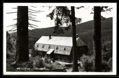 AK Schwarzenberg am Böhmerwald, Holzschlag, Touristenhaus L. Wöss