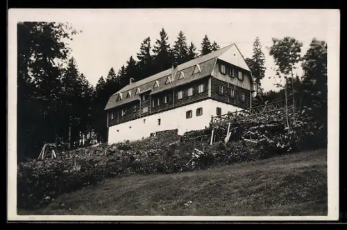 AK Schwarzenberg am Böhmerwald, Holzschlag, Stift Schlägl`sches Touristenheim L. Wöss