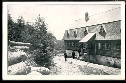 AK Schwarzenberg am Böhmerwald, Touristenhaus Holzschlag