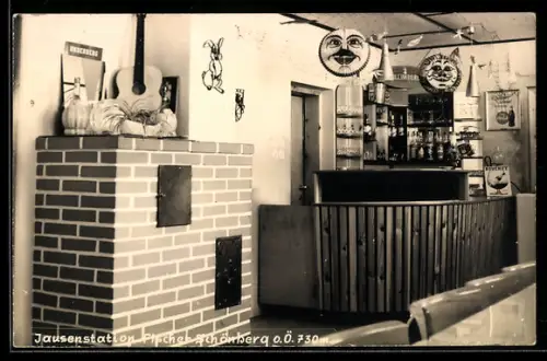 AK Klaffer am Hochficht, Schönberg, Restaurant Jausenstation Fischer, Innenansicht