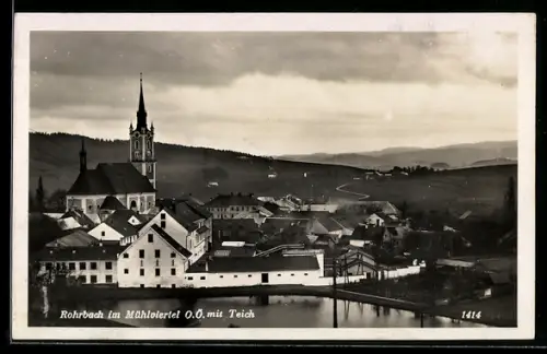 AK Rohrbach im Mühlviertel, Kirche am Teich